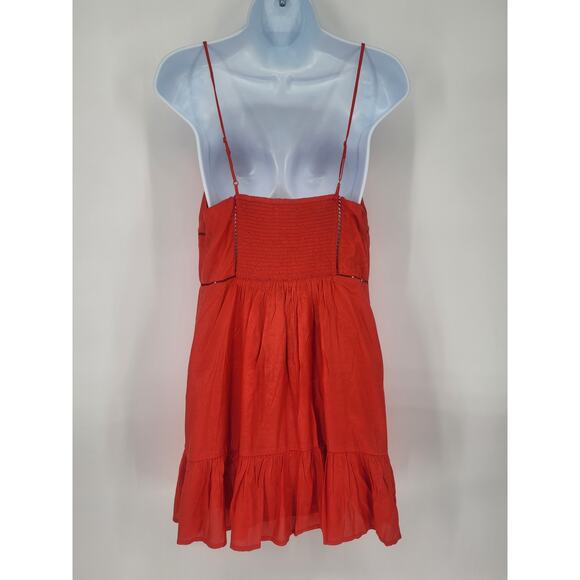 Urban Outfitters Red Cut-Out Corset Mini Dress Women's Size Medium - Picture 2 of 10